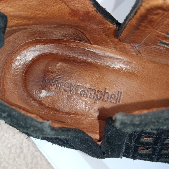 CLEARANCE SALE!!  Jeffrey Campbell Black Cutout Ankle Booties - Picture 5 of 6